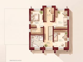 Massivhaus Stadthaus 155 von TIMOWA Massivhäuser, Stadtvilla Grundriss 2