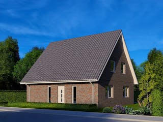 Massivhaus Haus Apen von FEPA-Wohnbau, Satteldach-Klassiker Außenansicht 4