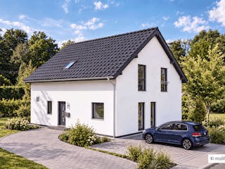 Fertighaus Junto 175 von Fingerhut Haus Schlüsselfertig ab 546563€, Satteldach-Klassiker Außenansicht 2