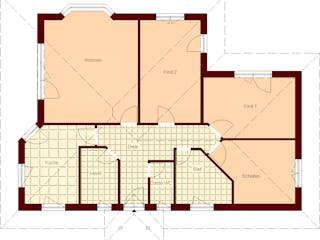 Massivhaus Altefähr von TIMOWA Massivhäuser Schlüsselfertig ab 285900€, Bungalow Grundriss 1