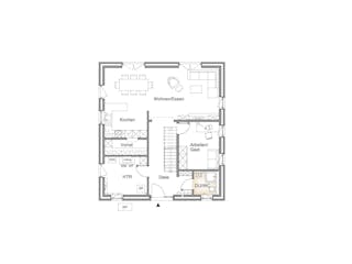 Massivhaus STADTVILLA 170 von Kähler Massivhaus Schlüsselfertig ab 427510€, Stadtvilla Grundriss 2
