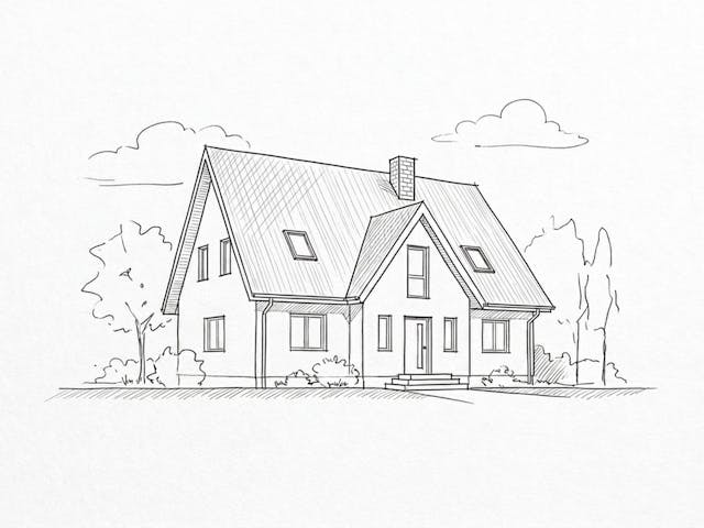 Massivhaus Eineinhalbgeschosser 120/130 von Ever Energy Home, Satteldach-Klassiker Außenansicht 1