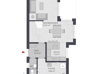 Massivhaus Entwurf CD108 von FAVORIT Massivhaus, Cubushaus Grundriss 1