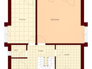Massivhaus Stadthaus 116 von TIMOWA Massivhäuser Schlüsselfertig ab 275900€, Stadtvilla Grundriss 1