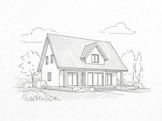 Massivhaus Eineinhalbgeschosser 140/150 von Ever Energy Home, Satteldach-Klassiker Außenansicht 2