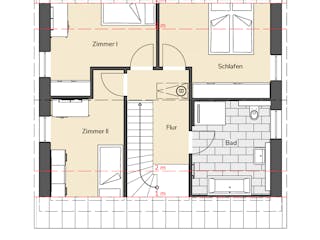 Massivhaus Einfamilienhaus 110 von BRALE Bau, Satteldach-Klassiker Grundriss 2