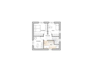 Massivhaus STADTVILLA 100 von Kähler Massivhaus Schlüsselfertig ab 323330€, Stadtvilla Grundriss 1
