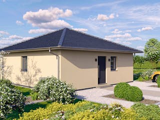 Fertighaus Pico 1 von Fingerhut Haus Schlüsselfertig ab 285579€, Bungalow Außenansicht 2