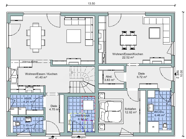 Fertighaus Bestseller Plus 223 von BoHolz Haus Schlüsselfertig ab 582175€, Satteldach-Klassiker Grundriss 1