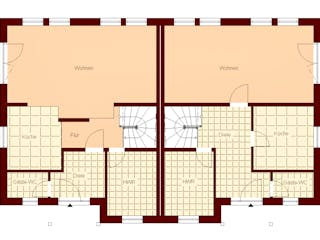 Massivhaus Ribnitz von TIMOWA Massivhäuser Schlüsselfertig ab 486900€, Pultdachhaus Grundriss 1