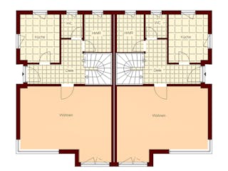 Massivhaus Sildemow von TIMOWA Massivhäuser Schlüsselfertig ab 528900€, Satteldach-Klassiker Grundriss 1