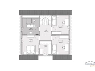 Fertighaus Klassisch 148 (Seegarten) von FischerHaus, Satteldach-Klassiker Grundriss 2