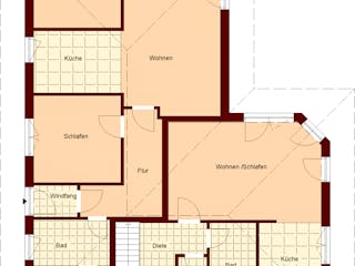 Massivhaus Müritz von TIMOWA Massivhäuser Schlüsselfertig ab 319900€, Bungalow Grundriss 1