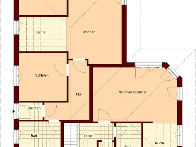 Massivhaus Müritz von TIMOWA Massivhäuser Schlüsselfertig ab 319900€, Bungalow Grundriss 1