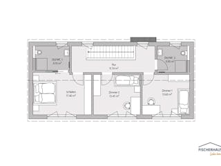 Fertighaus Modern 138 von FischerHaus, Satteldach-Klassiker Grundriss 2