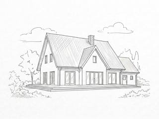 Massivhaus Eineinhalbgeschosser 170-230 von Ever Energy Home, Satteldach-Klassiker Außenansicht 2