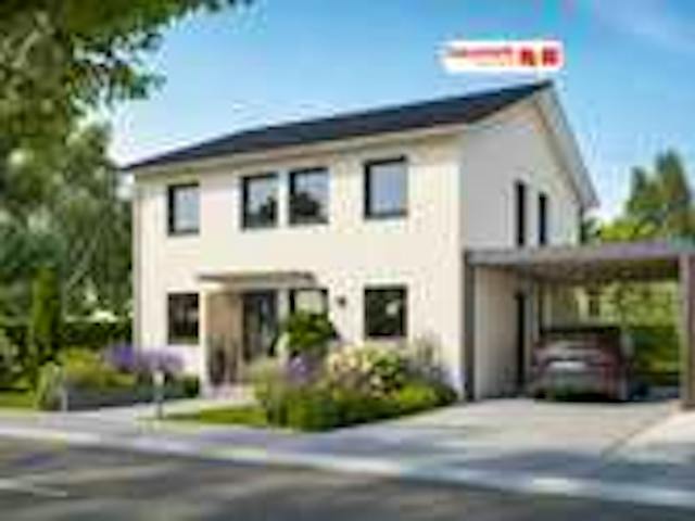 Massivhaus Satteldach 145 von Bauwerk Chemnitz Immobilien Schlüsselfertig ab 435000€, Satteldach-Klassiker Außenansicht 1