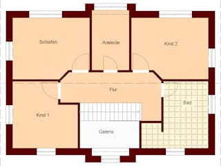 Massivhaus Mönchhagen von TIMOWA Massivhäuser Schlüsselfertig ab 304900€, Satteldach-Klassiker Grundriss 2