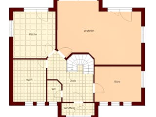 Massivhaus Stadthaus 200 von TIMOWA Massivhäuser Schlüsselfertig ab 407900€, Stadtvilla Grundriss 1