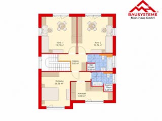 Massivhaus Stadtvilla Sanssouci von Mein Haus Bausysteme, Stadtvilla Grundriss 2
