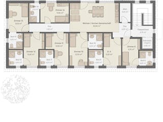 Massivhaus Haus Neuenhagen von ROTH MASSIVHAUS Schlüsselfertig ab 1316500€, Satteldach-Klassiker Grundriss 2