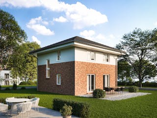 Massivhaus STADTVILLA 100 von Kähler Massivhaus Schlüsselfertig ab 323330€, Stadtvilla Außenansicht 1