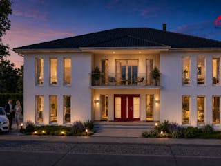 Massivhaus Stadtvilla Havelblick von Mein Haus Bausysteme, Stadtvilla Außenansicht 4