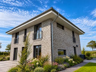 Massivhaus STADTVILLA 155 von Kähler Massivhaus Schlüsselfertig ab 409690€, Stadtvilla Außenansicht 3