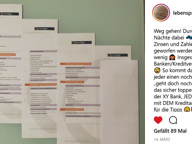 Finanzierungsformulare von Interhyp