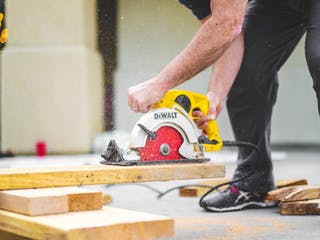 Bauarbeiter auf der Baustelle