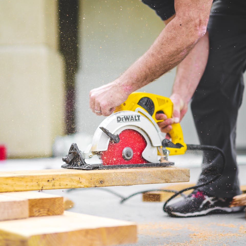 Bauarbeiter auf der Baustelle