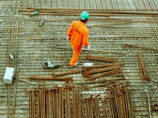 Bautrocknung Baustelle Zementschalung