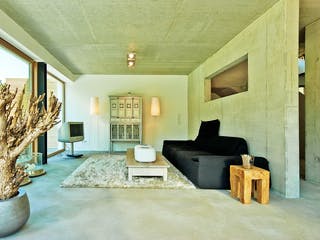 Betondecke im Wohnzimmer