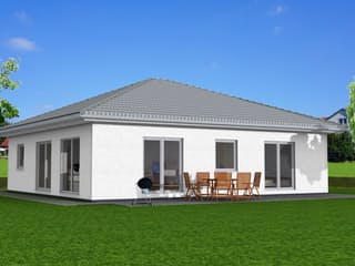 Fertighaus Bungalow B 100 von Zimmermann Haus, Bungalow Außenansicht 2