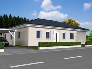 Fertighaus Bungalow B 126 von Zimmermann Haus, Bungalow Außenansicht 1