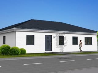 Fertighaus Bungalow B 129 von Zimmermann Haus, Bungalow Außenansicht 1