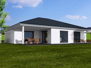 Fertighaus Bungalow B 130 von Zimmermann Haus, Bungalow Außenansicht 2