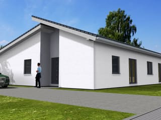 Fertighaus Bungalow B 159 von Zimmermann Haus, Bungalow Außenansicht 1