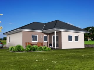 Fertighaus Bungalow B 93 von Zimmermann Haus, Bungalow Außenansicht 2