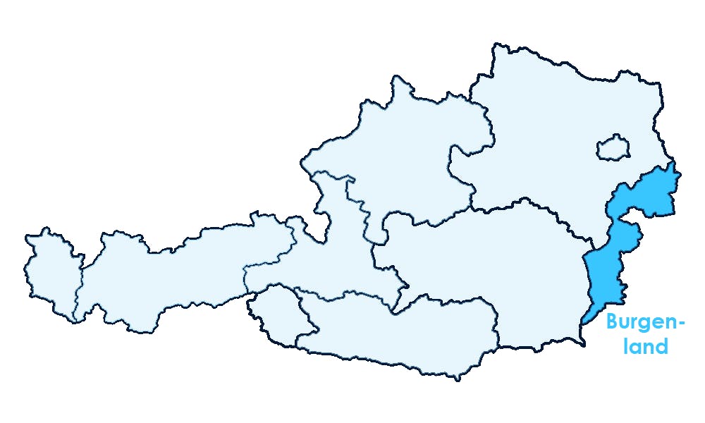 Lage des Burgenlandes