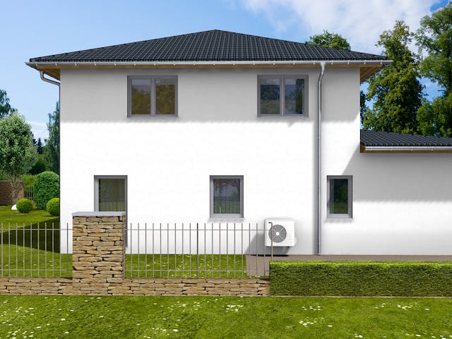 Massivhaus Goldamsel von AVOS Hausbau Schlüsselfertig ab 399500€, Stadtvilla Außenansicht 3