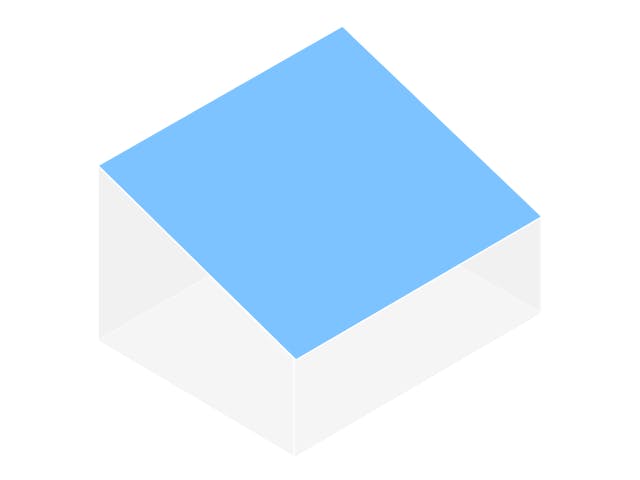 Graphische Darstellung Pultdach