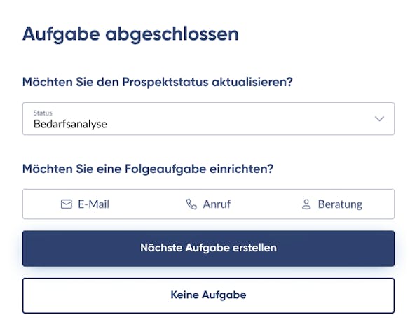 Desktop - Follow-up Modal