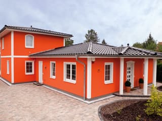 Fertighaus Modell 3.144 von Elbe-Haus, Satteldach-Klassiker Außenansicht 1