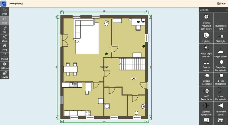 Floor plan creator Grundriss 2D