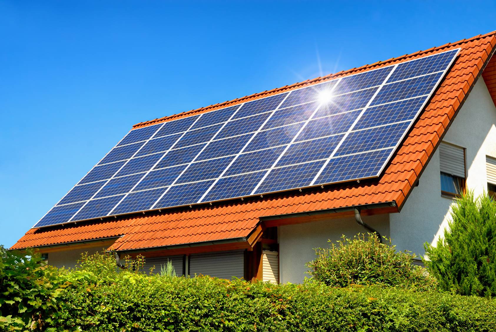 Nullenergiehaus Solarkollektoren