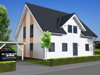 Fertighaus Finn von Zimmermann Haus, Satteldach-Klassiker Außenansicht 1