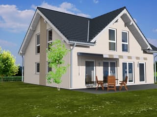 Fertighaus Jonah von Zimmermann Haus, Satteldach-Klassiker Außenansicht 2