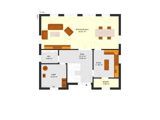 Fertighaus Jonah von Zimmermann Haus, Satteldach-Klassiker Grundriss 1