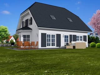 Fertighaus Lena von Zimmermann Haus, Satteldach-Klassiker Außenansicht 2